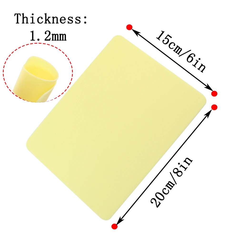 3/5/10/15Pcs 15*20*0.12cm Silicone Tattoo Practice Skin Lightweight Portable Soft Tattoo for Tattooing Microblading Practice