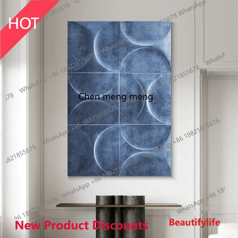 

P32 Light luxury wood carving three-dimensional painting high-end designer porch hanging painting corridor decorative painting