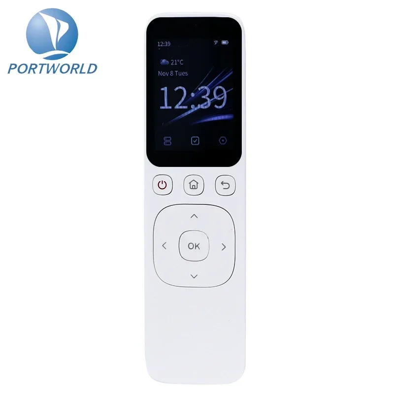 2025 Smart Handheld Touch Screen And Key Control Wifi Smart Screen Tuya IR Mobile Touch Remote Controller With Charging Base