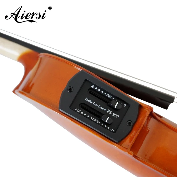 Aiersi Sinomusik, gran oferta, precio barato, violín acústico eléctrico de arce para estudiantes con estuche, instrumentos musicales con pastilla
