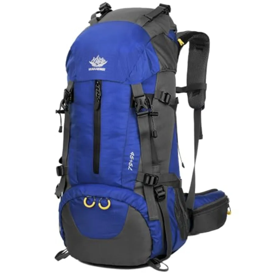 

50L 45+5 Waterproof Hiking Backpack - Outdoor Sport Daypack with Rain Cover