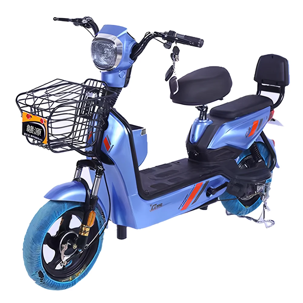 3-Speed 350W 500W 48V E Bike with 20ah Lead-Acid Battery Dual Seat 20ah Sensor Popular Smart Electric City Bicycle for Adults
