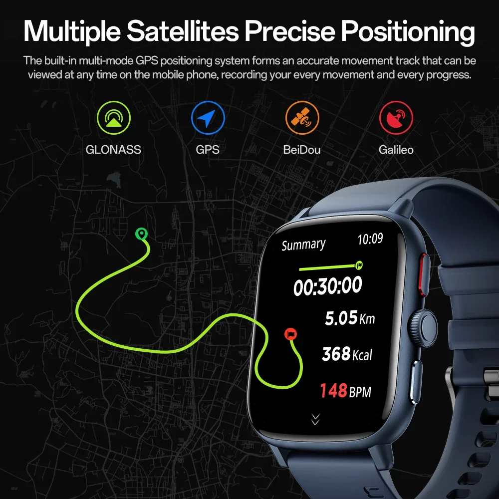 ساعة ذكية P22 للأطفال في الهواء الطلق مع شاشة لمس كاملة وتتبع الموقع عالي الدقة وعمر بطارية 15 يومًا هدية للبالغين