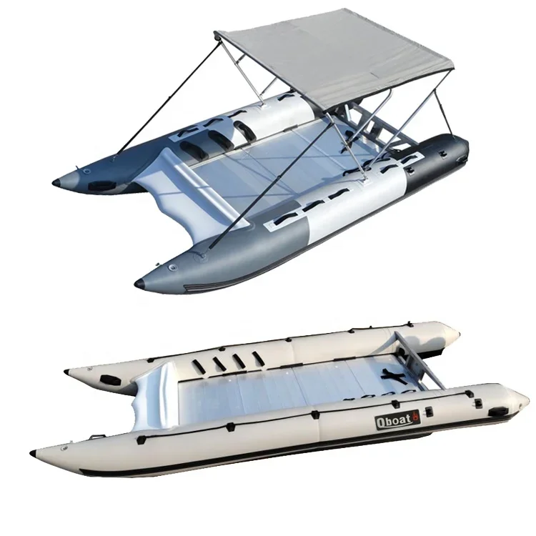 Inflatable Speed Boat Folding 8 Persons Catamaran Boat