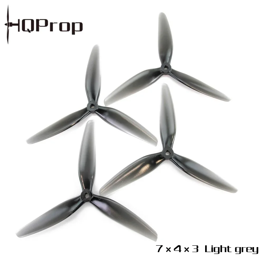 4 pairs HQ 7040 7X4X3 7-Inch 3-Blade / Tri-blade Propellers Compatible 2807 28 Series Brushless Motor for RC FPV Frame Drone