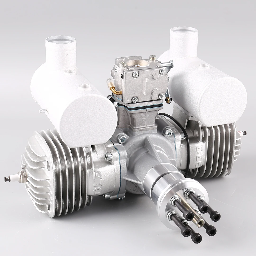 DLE170 170CC Two Stroke Twin Cylinder Gas Engine With 180W Generation System For RC Drone Fixed Wing Model