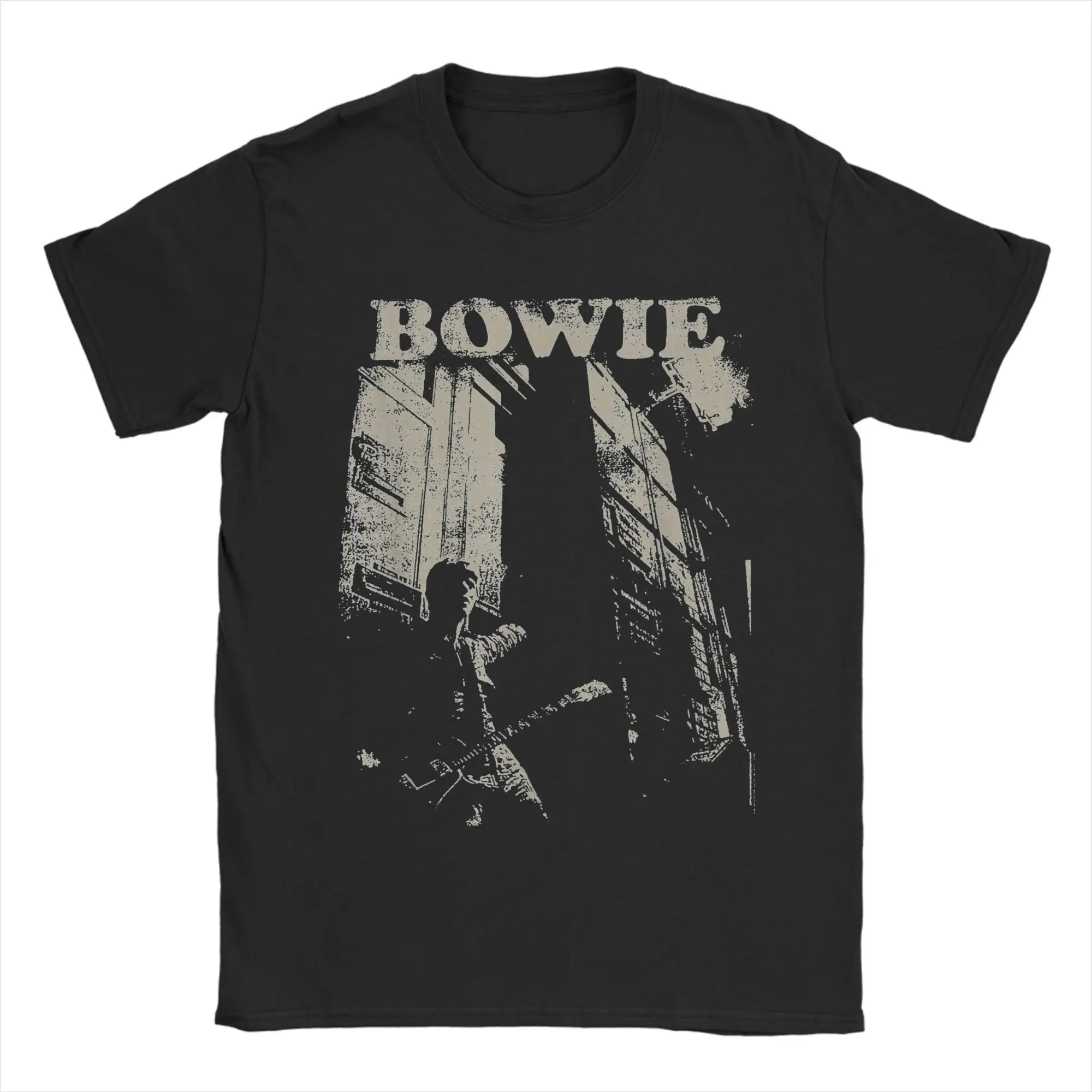 Creative Stack Davids Bowies T-Shirts Men O Neck Pure Cotton T Shirts  Short Sleeve Tees Plus Size Clothing