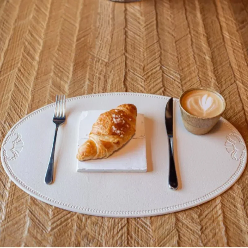 

Овальные салфетки, набор из 1/4/6 шт., салфетки из искусственной кожи, маслостойкие, водонепроницаемые для кухонных столов, столы-бистро, бары, кофейня