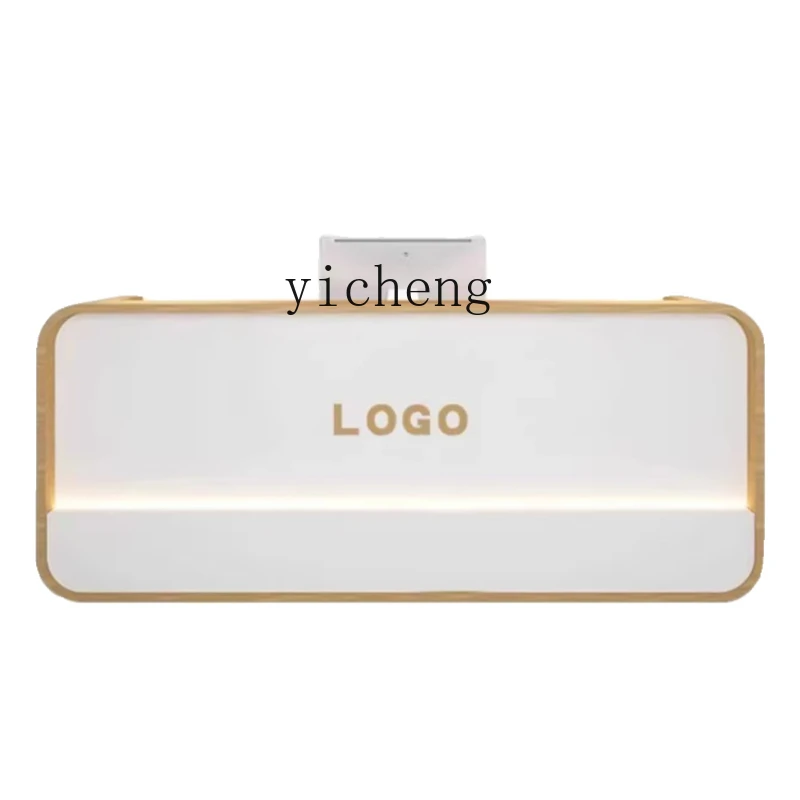 TQH6.24 ZC Modern Simple Paint Bar Clothing Store Cashier Desk Beauty Salon Company Reception Desk