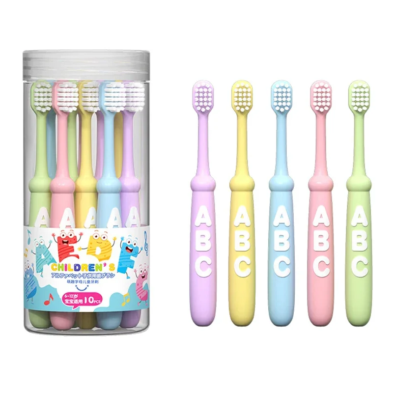 

10Pcs Cute Children Small Head Soft Bristle Cleaning Toothbrush High Density Brush Protect Teeth Children Aged 3-12