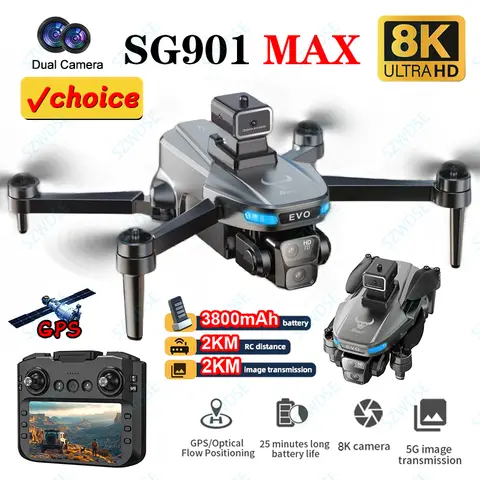 ZLL SG901 MAX 드론 전문가용 5G 드론 항공 촬영 8K HD 카메라 장애물 회피 화면 제어 쿼드콥터 장난감 선물
