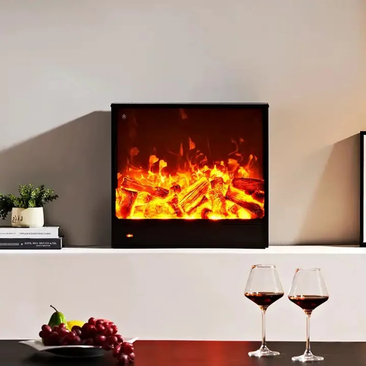 

60-дюймовый черный современный встраиваемый электрический камин с декоративным эффектом пламени, пультом дистанционного управления и инструкцией на английском языке для использования в отелях