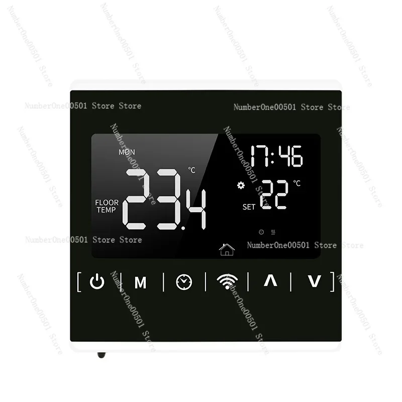 MH-1823 شاشة تعمل باللمس للتدفئة الكهربائية واي فاي عالية الطاقة، وحدة تحكم في درجة الحرارة والتدفئة الأرضية #5