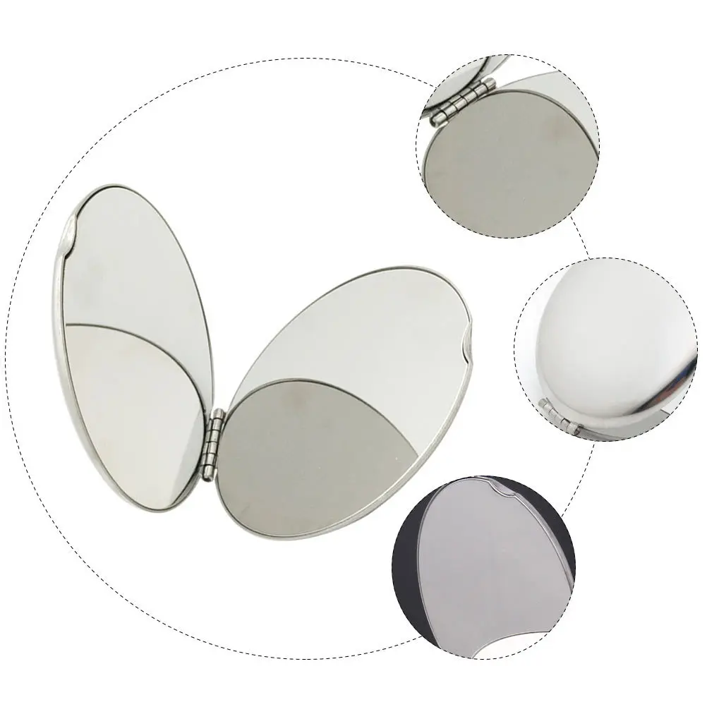 

Mini Mirror Vanity Double-sided Stainless Steel Portable Woman Makeup Foldable