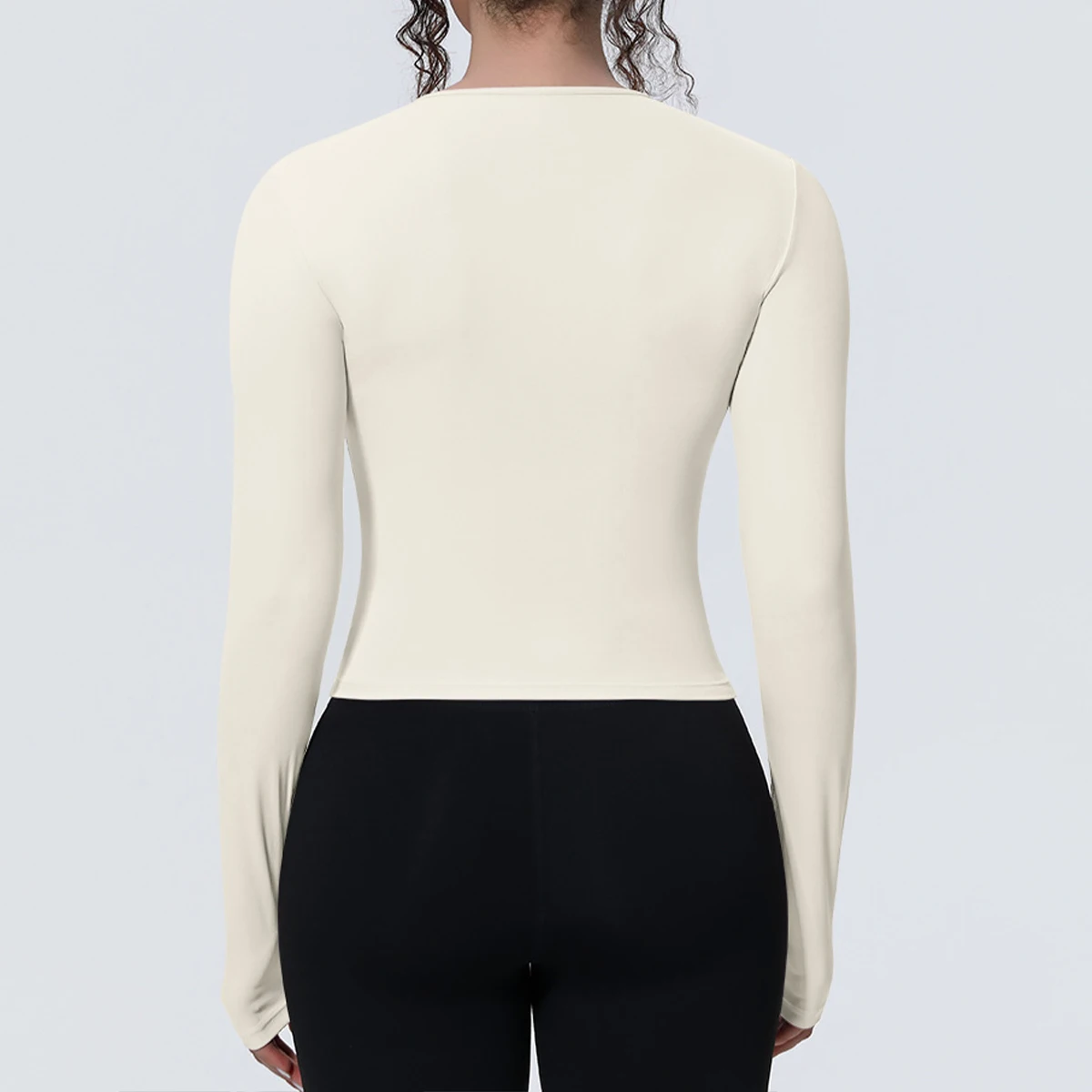 Hearuisavy Summer Sports Long Sleeved Shirts Women Breathable Workout Tops Fitness Sportswear Naked Feel Yoga Clothing Gym Tops