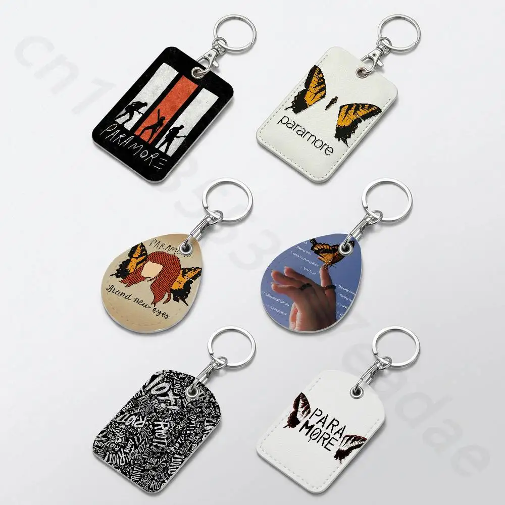 P-Paramore Personalised Print Card Holder Suitable For Holder Girls Door Card Case Women Badge Holder Keychain