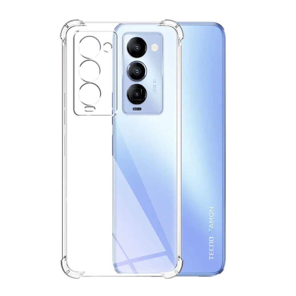 For Tecno Camon 18 Case Clear Shockproof Silicone Soft Phone Cover Case For Camon 18P Coque For Tecno Camon 18 Transparent Funda