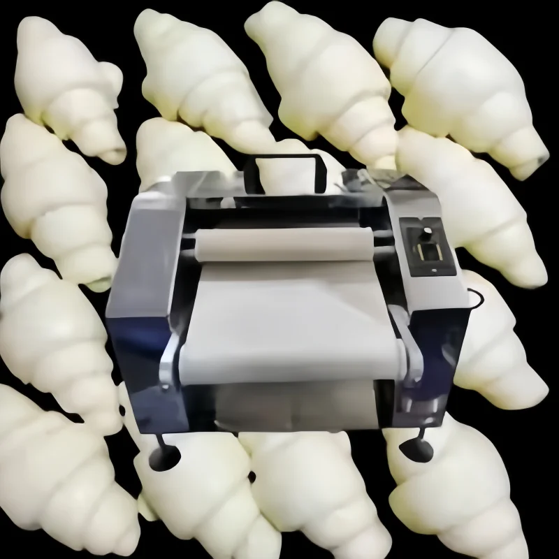 آلة تشكيل الرغيف الفرنسي الأوتوماتيكية ذات نوعية جيدة معدات المخابز خط إنتاج صنع الرغيف الفرنسي الكرواسون