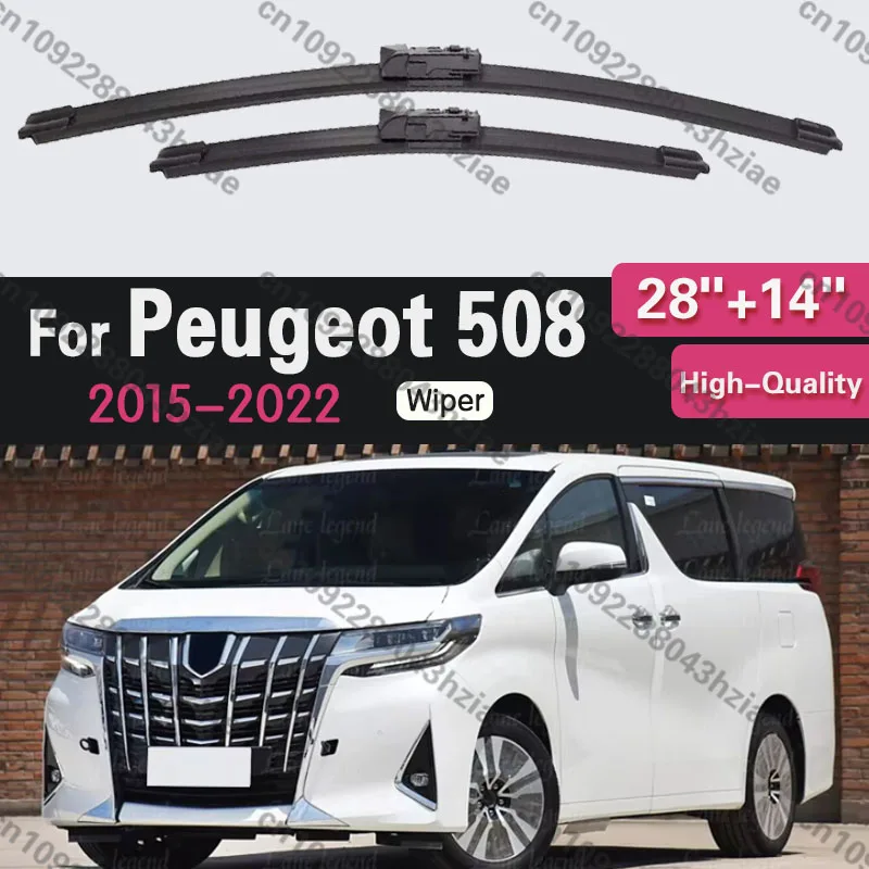 2PCS Car Wiper Blades For Toyota Alphard Vellfire AH30 2015 - 2022 Front Windscreen Windshield Rubber Car Accessories 28"+14"