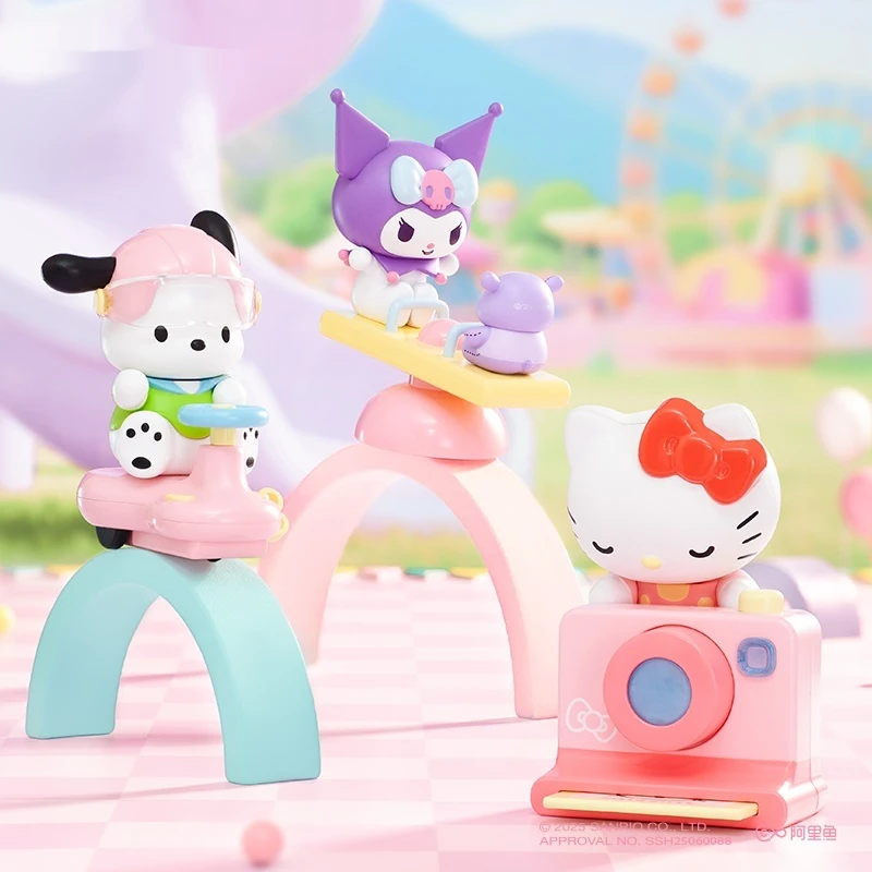 سانريو مرحبا كيتي لعبة عقارب الساعة صندوق أعمى كورومي سينامورول Pochacco Hangyodun الاتجاه لعبة سطح المكتب حلية الأطفال هدية عيد ميلاد