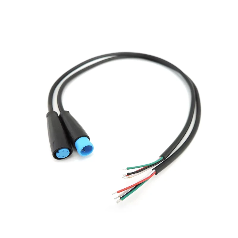 M6 Signal Line 4Pin Signal Connector Cable Male Female Waterproof Connector Outdoor Ebike Plug Wire Cable