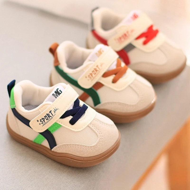 

Новые модные кроссовки для малышей и детей, с полосками, нескользящие, повседневные, дышащие, для мальчиков и девочек, для прогулок на улице