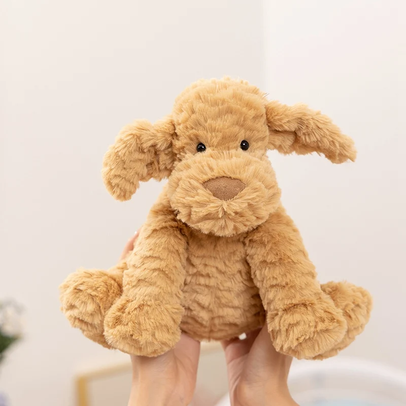 20cm Kreskówkowa Urocza Kręcona Pluszowa Lalka Poduszka Słoń Lis Kot Pies Pluszowa Zabawka Dekoracja Domu Prezent Uspokajający Dla Dzieci