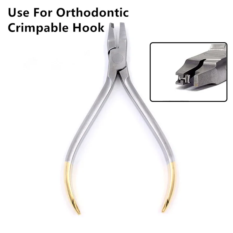 

Orthodontic Crimpable Hook Plier, Dental Instrument Tool for Fixing Crimpable Hook Along Archwire