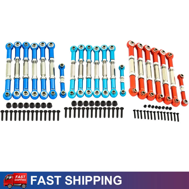 

7pcs/lot Adjustable Aluminum Turnbuckles Tie Rod 1935 3139A 3139X 3644 3745 For TRXXAS SLASH 2WD RC Car Upgrade Refit Parts
