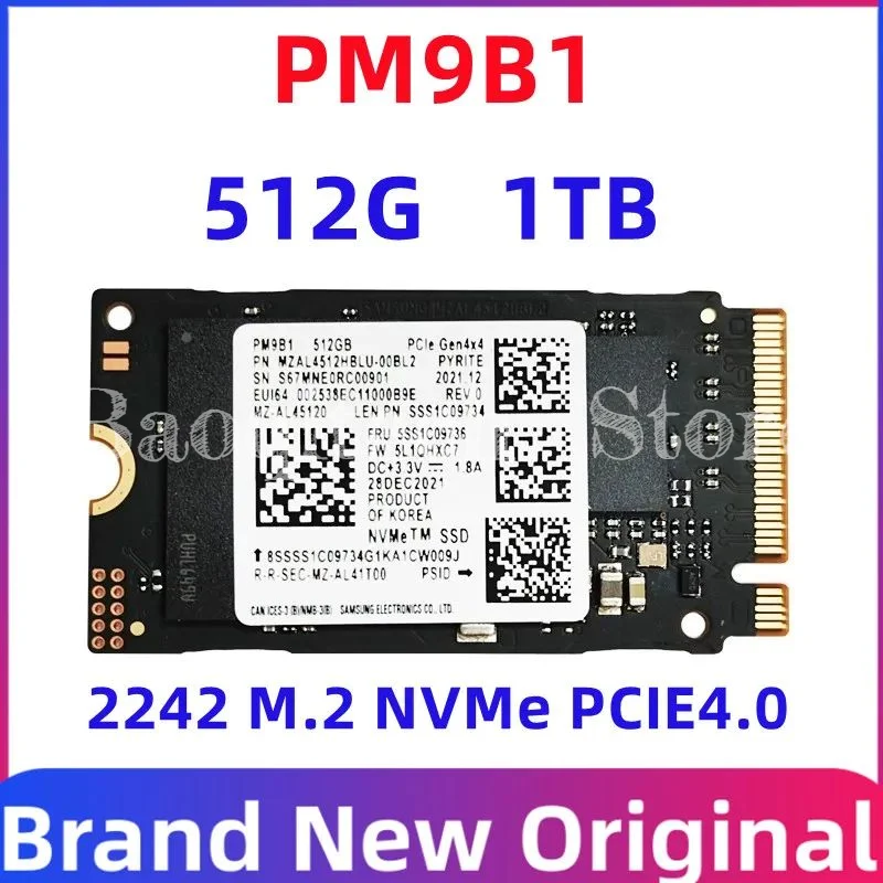 

Brand New PM9B1 512G 1TB PCIE4.0 M.2 2242 Solid State Drive m2 For Samsung Laptop SSD