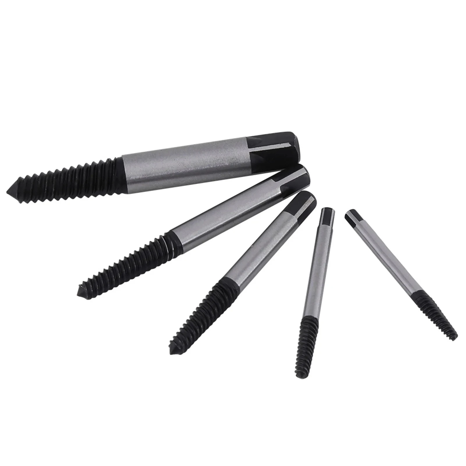 5Pcs Screw Extractor Center Drill Bits Guide Set Broken Damaged Bolt Remover Removal Speed Easy Set