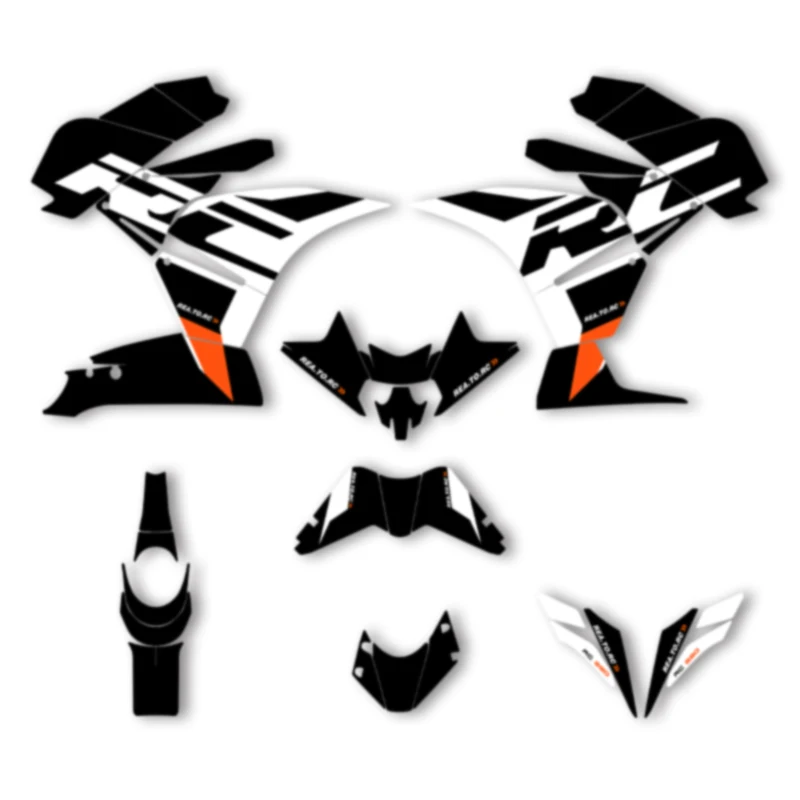 DSMTECH Motorcycle Graphics For KTM RC250 390 2014 2015 2016 Decals Stickers Kits 008
