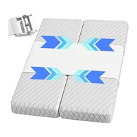 A84X-Bed Bridge Twin To King, convertidor de cama larga con botón de Metal y correas de fijación. Relleno Split King Gap para cama ajustable