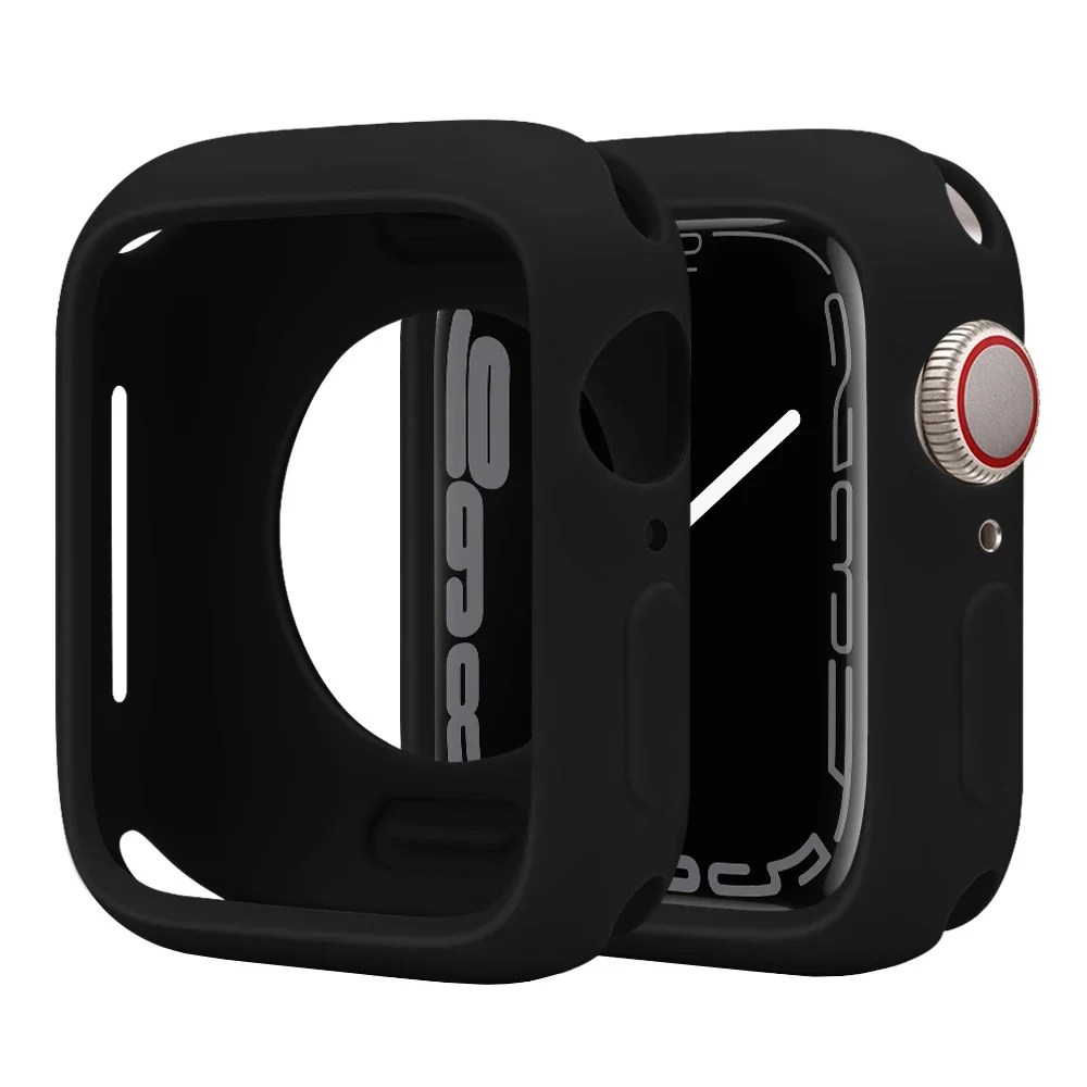 Miękkie silikonowe etui do Apple Watch 10 9 8 7 6 SE 5 Pokrowiec ochronny do IWatch Series 45MM 44MM 42MM 46MM 40MM Akcesoria