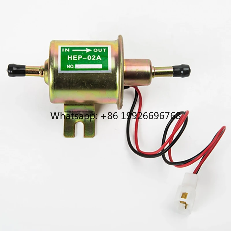 

HEP-02A Universal 12 Volt Aluminum Fuel Pump 2.5-4 PSI Inline Electric Gas Diesel Pump for Cars Trucks Boats & Generators
