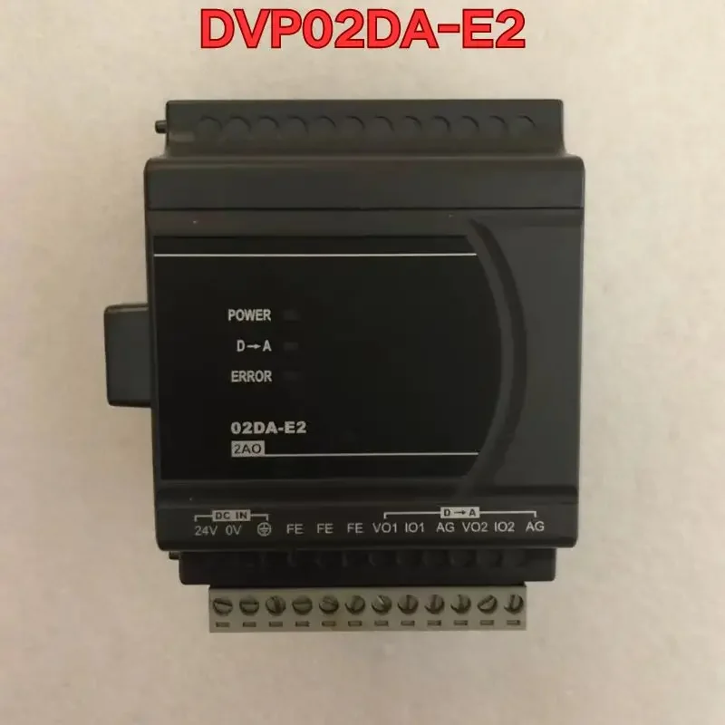 

Second-hand PLC module DVP02DA-E2 function test is normal