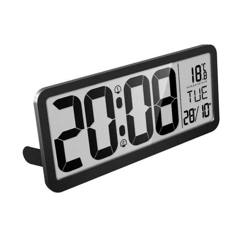 Smart digital large screen LCD calendar display electric desk table wall alarm clock