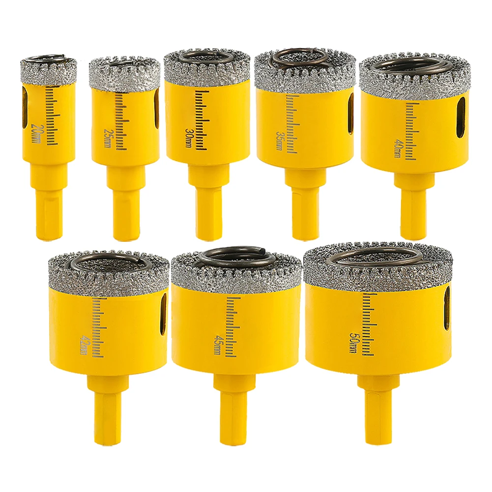 1pc 20-60mm Dry Diamond Drilling Core Bits Hole Cutter For Granite Marble Masonry Concrete Tile Glass Hard Plastic