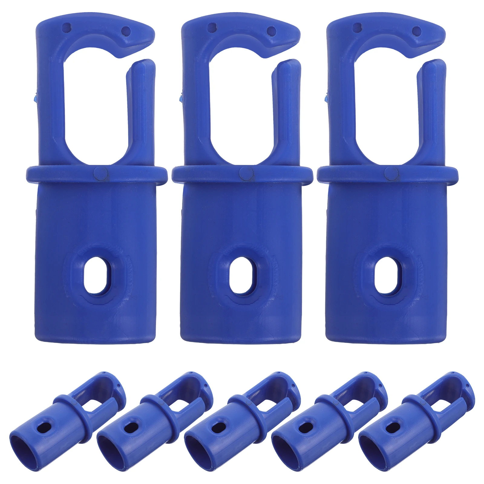 8Pcs Trampoline Rod Covers Durable Plastic Pole Caps Safety Replacement for Trampoline Accessories Wear-Resistant Rod Cap