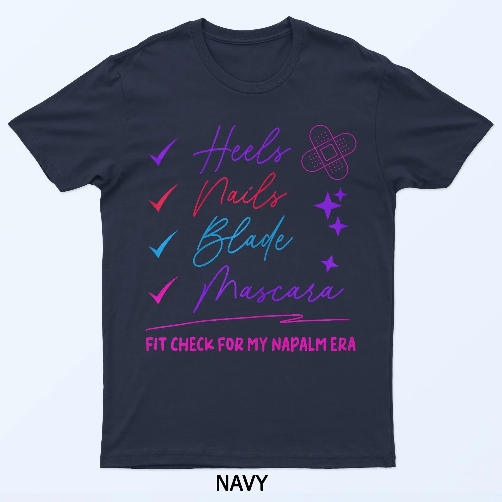 Heels Nails Blade Mascara Fit Check For My Napalm Era T-Shirt