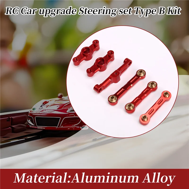 Conjunto de direção de atualização de carro RC tipo B kit para 1/10 Tamiya TT02 TT-02 RC Car Upgrade Accessories-A77G