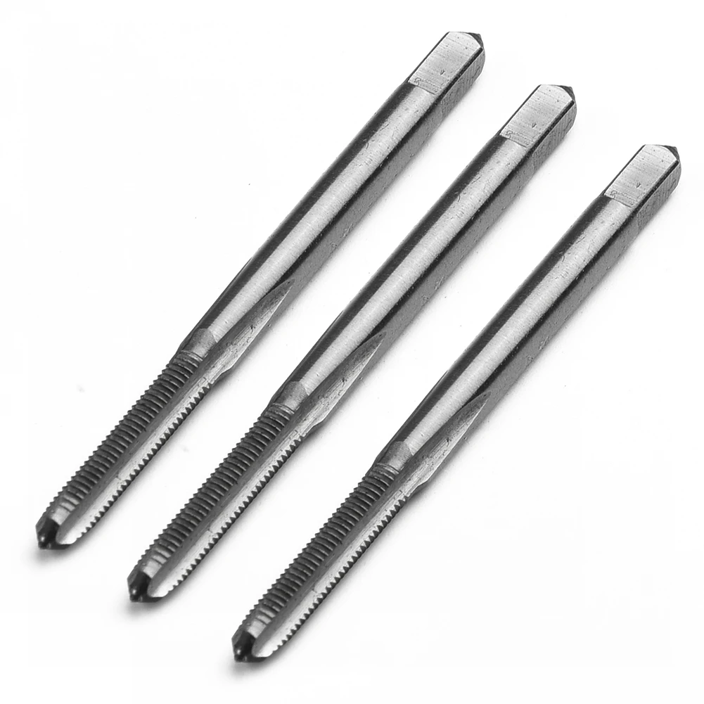 

Durable Industrial New Portable Thread Taps 3pcs Kit Tool 3 Flute 6-48 UNS Bottom cone Equipment High speed steel