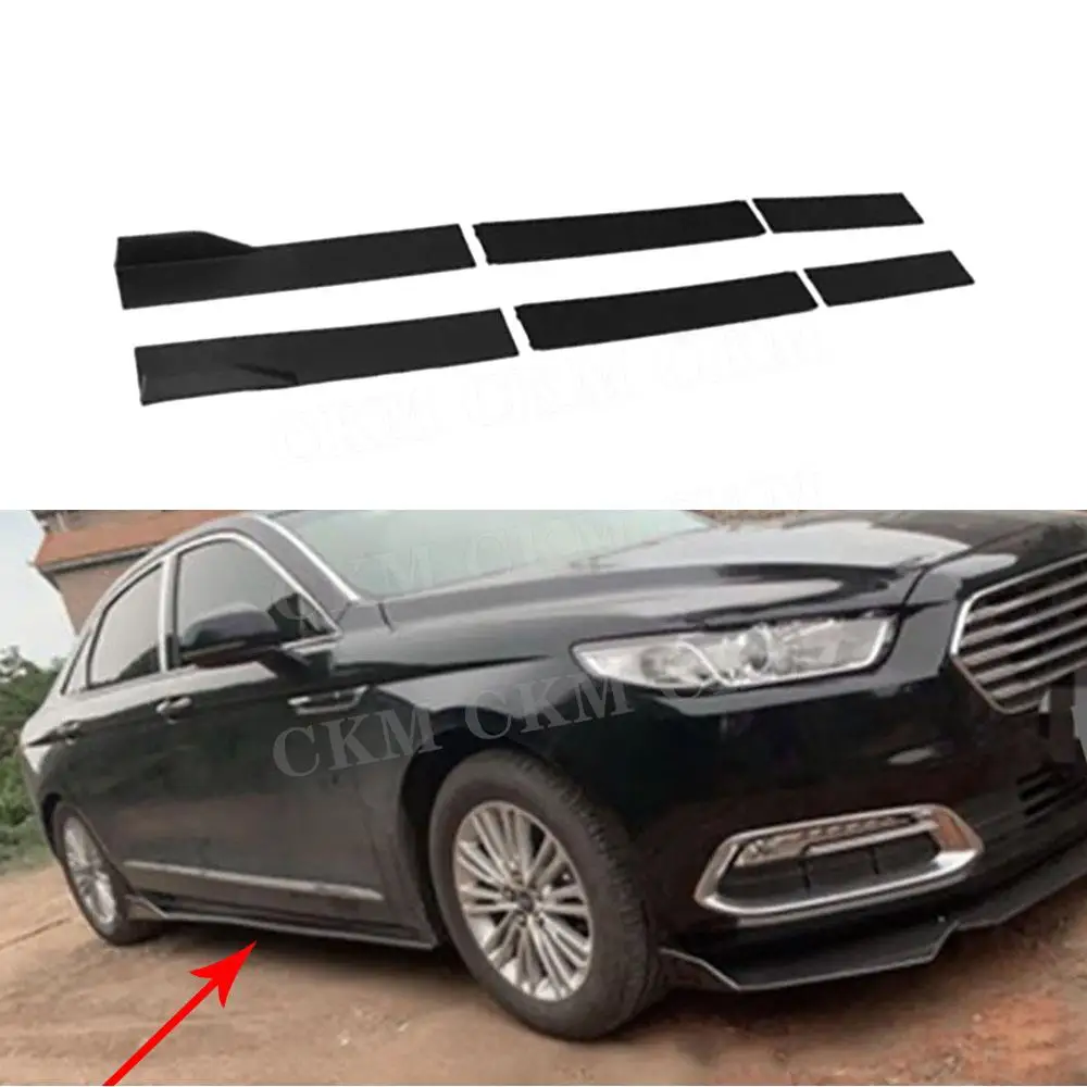 

Side Skirts Extension Rocker Panel Body Kit Lip Splitters Car Styling Accessories For Universal Car Bodykits