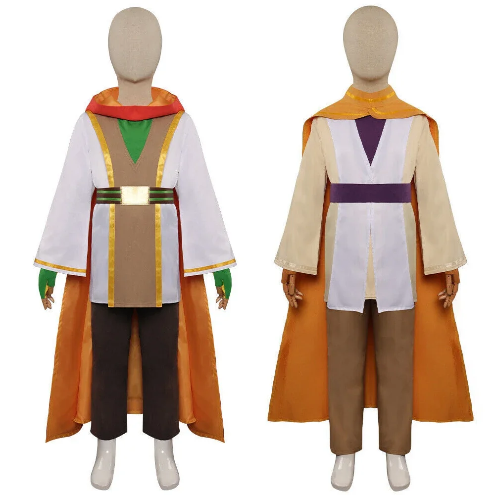 

Anime Young Jedi Adventures Lys Cosplay Costume Kids Top Pants Cloak Accessories Full Set Nubs Role Play Suit Halloween Party