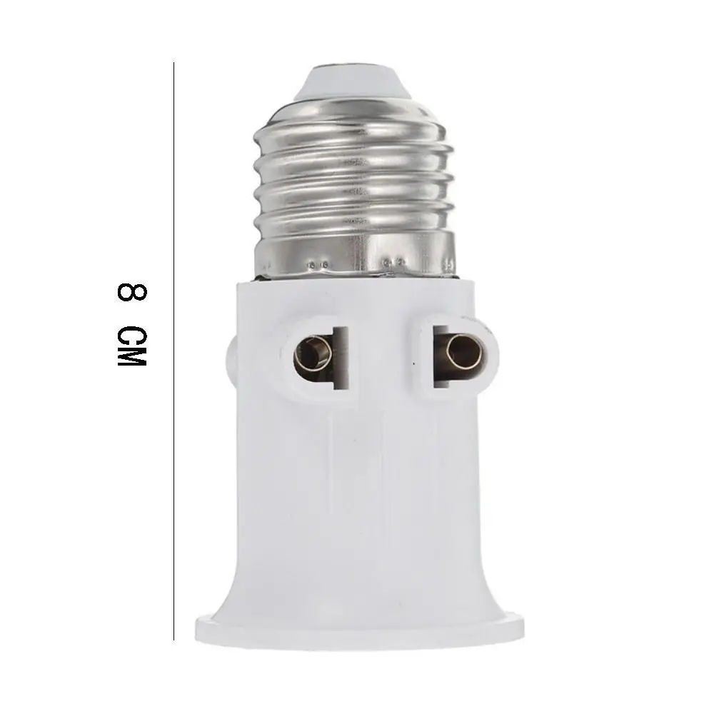 E27 ABS EU LED Bulb Adapter EU Plug Connector E27 Socket Socket Light Bulb Lamp Adapter Holder Screw Light Socket Conversion