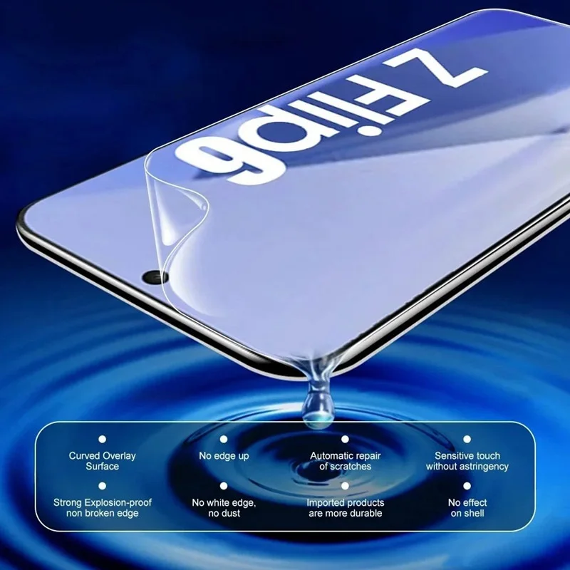 Front Back Hydrogel Film For Samsung Galaxy Z Flip 6 Soft Clear HD Screen Protector for Galaxy Z Flip6 Protective Film No Glass