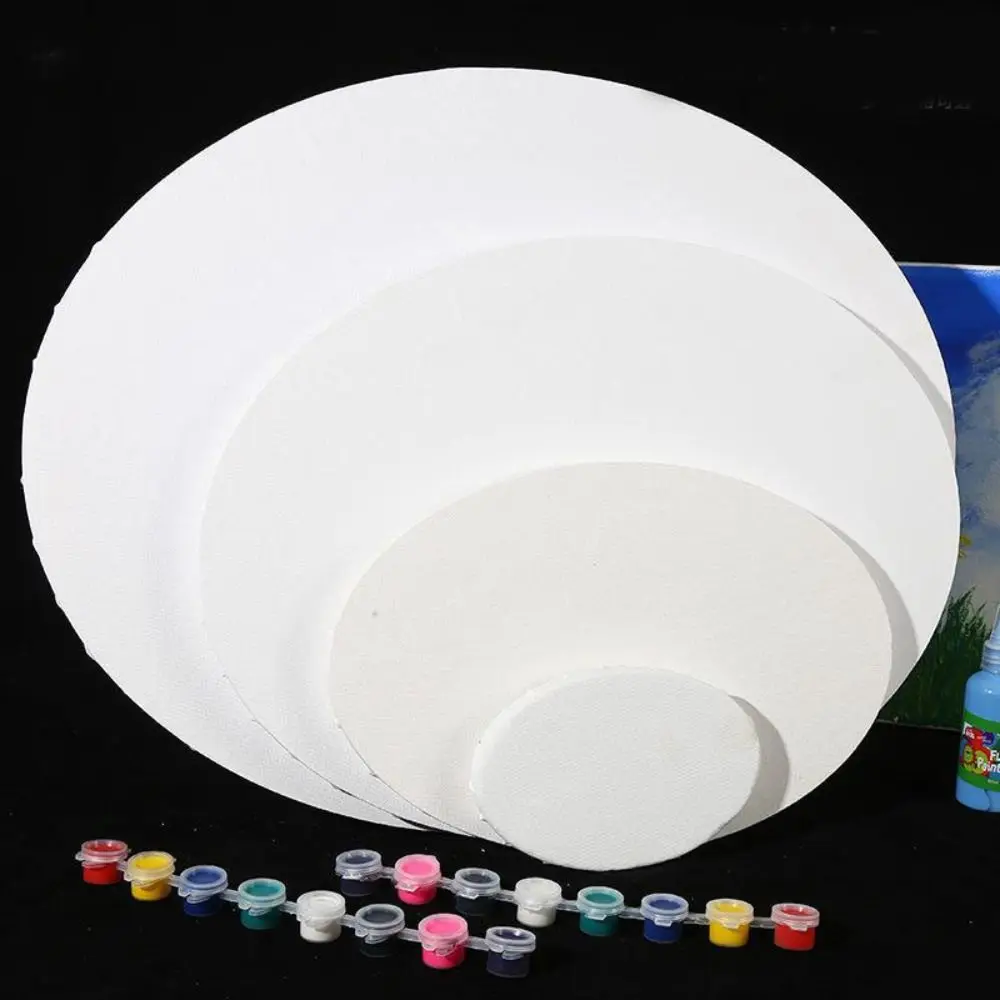 Принадлежности для рисования, пустой овальный масляный холст, хлопковая деревянная доска для рисования, утолщенная доска для рисования разных размеров, художник