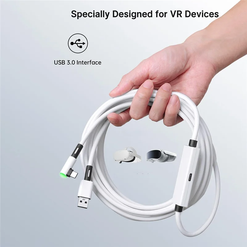 High Quality-USB3.2 Gen1 VR Link Cable Fast Charge VR Link Cable Type A To C Cable For Oculus Quest 3S 3 2/PICO Neo 3/PICO 4 VR