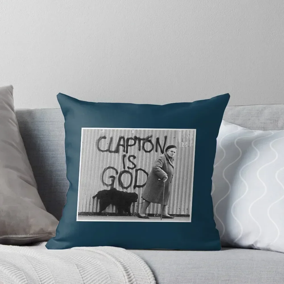 Clapton is God Gift Fan Eric Throw Pillow Sofa Cover Cushions For Children Cushion Cover Set pillow