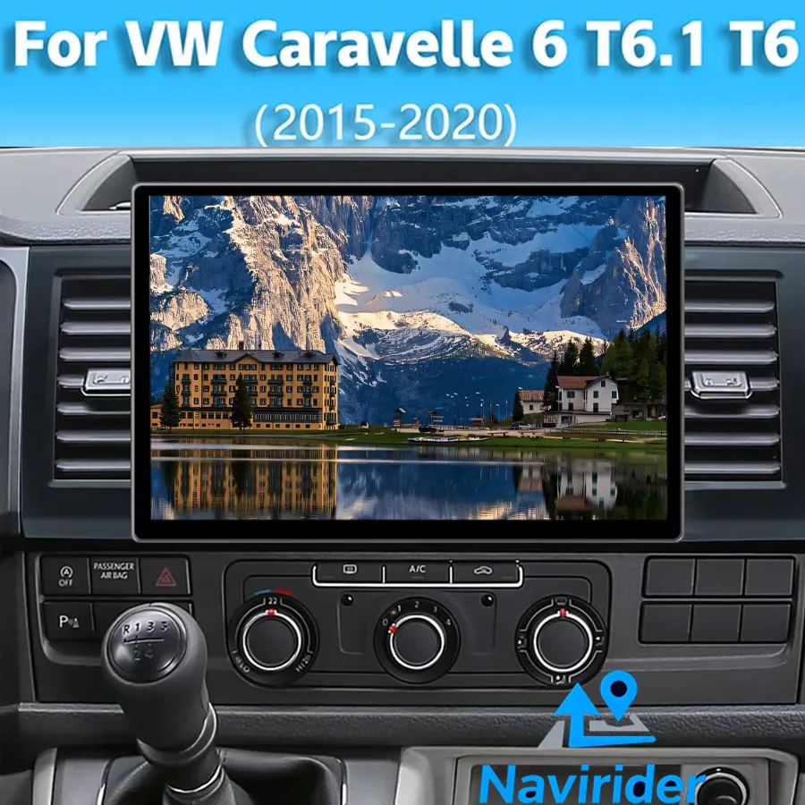 12.5inch Screen For VW Volkswagen Caravelle 6 T6.1 T6 2015-2020 Android15 Stereo Multimedia Player 4G Carplay GPS Navi Head Unit